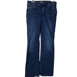 Nine west jeans women’s 12 blue denim dark boot cut stretch